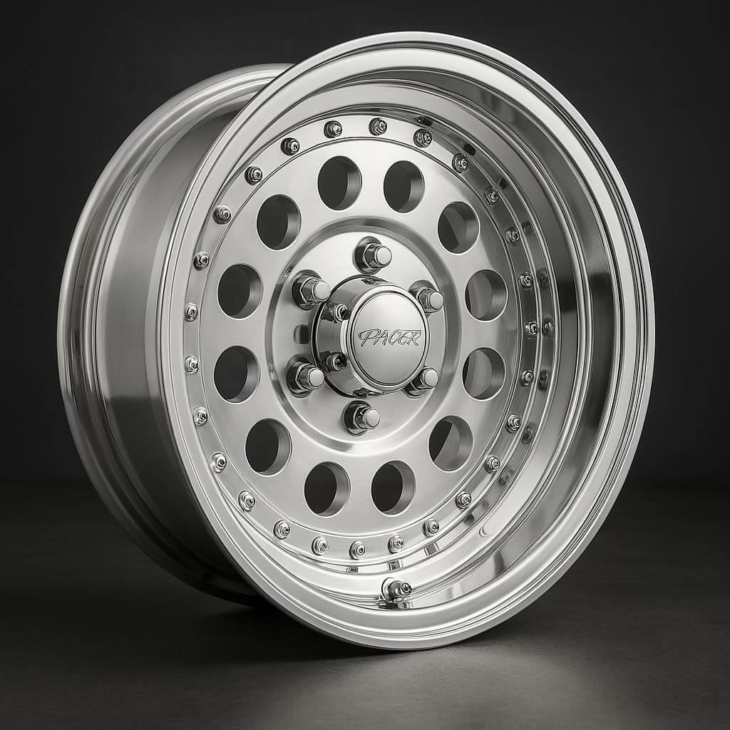 Pacer 162M ALUMINUM MOD Wheel with Machined Finish (15x7"/5x4.5", -07mm Offset)